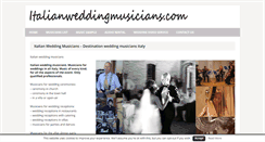 Desktop Screenshot of italianweddingmusicians.com