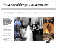 Tablet Screenshot of italianweddingmusicians.com